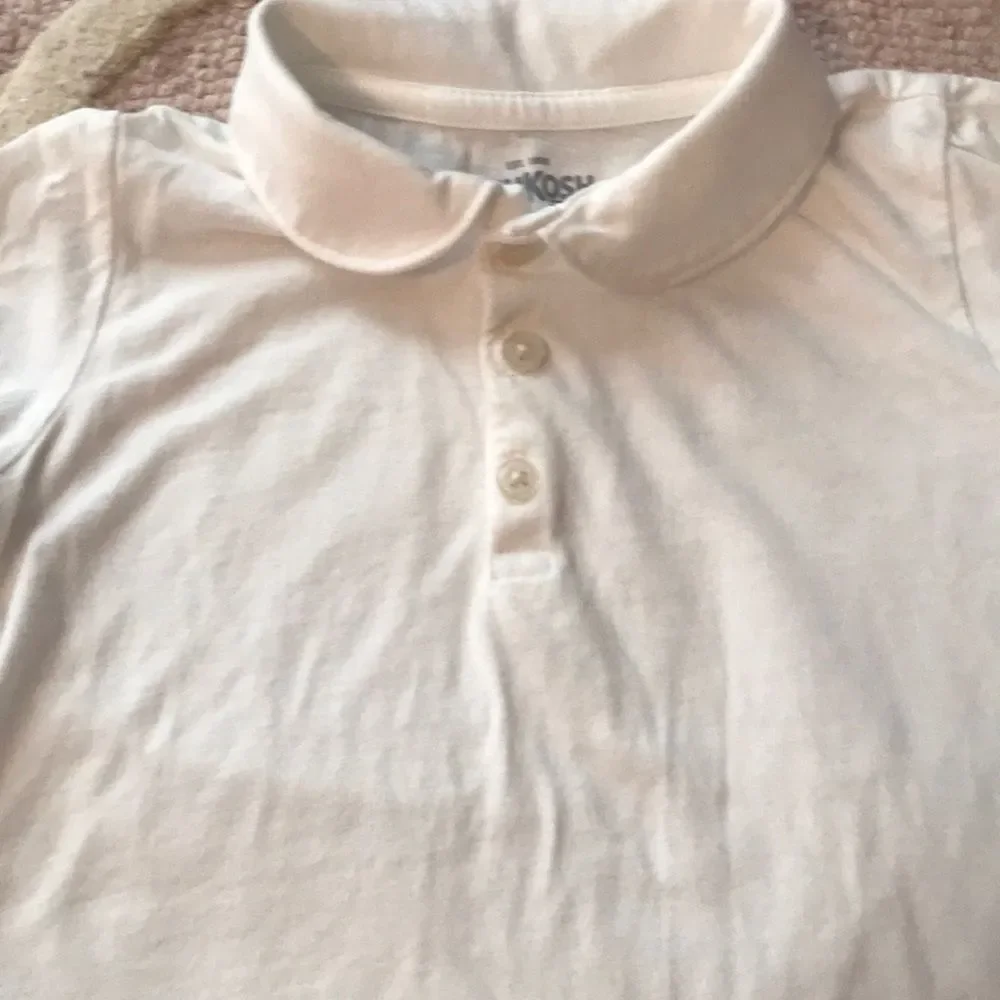 Osh kosh white collared shirt